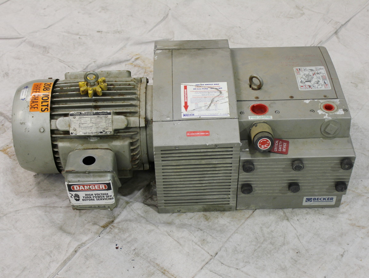 Used Becker KDT 3.100 Vane Compressor 307 EnviroEquipment, Inc.