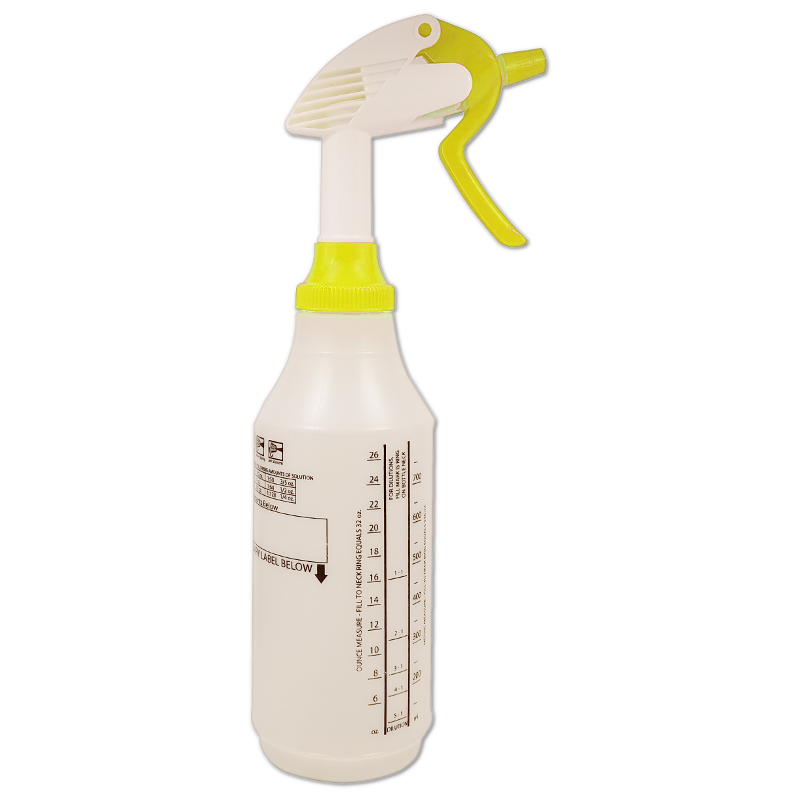 yellow spray bottle